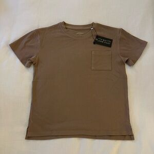 NWT Little Bipsy Brown Pocket Tee